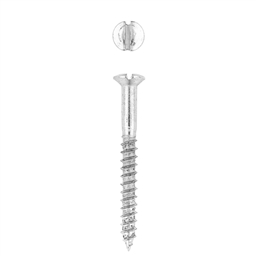 Wood Screws - Raised Head Nickel Plated